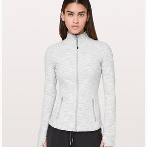 White/Light Gray Lululemon Define Jacket